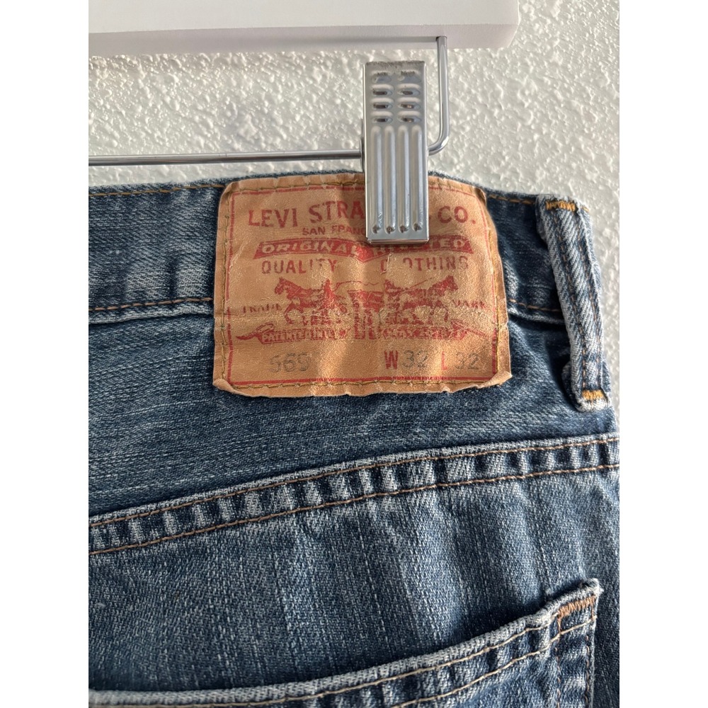 Levis 569 Jeans Mens 32x32 Medium Wash Denim Relaxed Loose Vintage Y2K 90s USA - Picture 3 of 4
